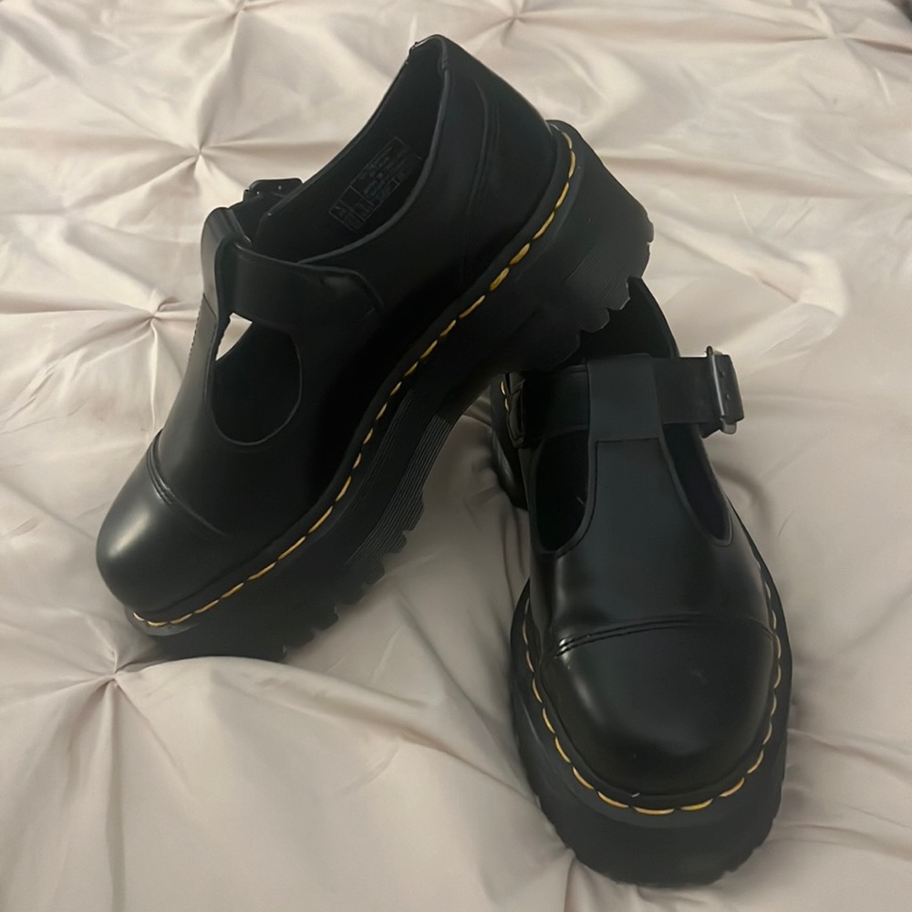 Dr. Martens Bethan Leather Platform Oxford Black - size 6 /37